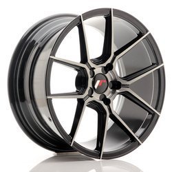 Felga aluminiowa 18" Japan Racing JR30 18x8,5 ET20-40 5H BLANK Black Brushedw/TintedFace