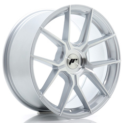 Felga aluminiowa 18" Japan Racing JR30 18x8,5 ET20-45 BLANK Silver Machined Face