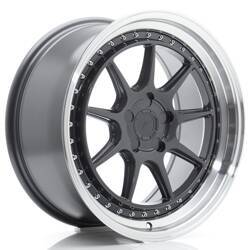 Felga aluminiowa 18" Japan Racing JR47 18x8,5 ET15-35 5H BLANK Hyper Gray w/Machined Lip