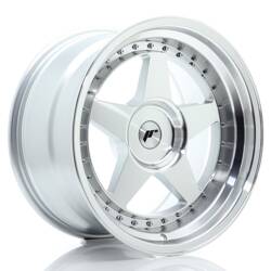 Felga aluminiowa 18" Japan Racing JR6 18x10 ET0-25 BLANK Silver Machined Face