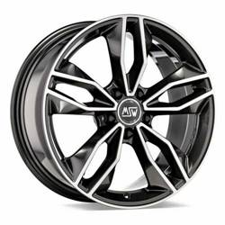 Felga aluminiowa 18" MSW 71 18x8 ET45 5x108 Gloss Dark Grey Full Polished