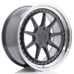 Felga aluminiowa 19" Japan Racing JR47 19x8,5 ET15-35 5H BLANK Hyper Gray w/Machined Lip