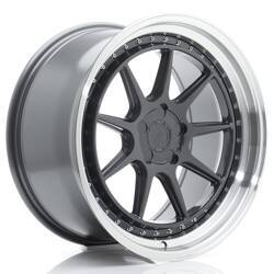 Felga aluminiowa 19" Japan Racing JR47 19x9,5 ET15-35 5H BLANK Hyper Gray w/Machined Lip