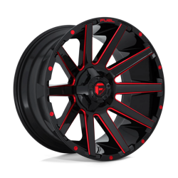 Felga aluminiowa 20" Fuel Contra 20x10 ET-18 8x170 Gloss Black Red Tinted Clear