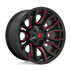 Felga aluminiowa 20" Fuel Rage 20x10 ET-18 8x180 Gloss Black Red Tinted Clear