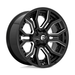 Felga aluminiowa 20" Fuel Rage 20x9 ET1 5x127/139,7 Gloss Black Milled