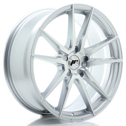 Felga aluminiowa 20" Japan Racing JR21 20x8 ET20-40 5H BLANK Silver Machined Face