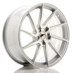 Felga aluminiowa 20" Japan Racing JR36 20x9 ET15-38 5H BLANK Silver BrushedFace