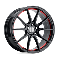 Felga aluminiowa 20" Performance Replicas PR193 20x9 ET30 5x114,3 Gloss Black Red Machined