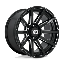 Felga aluminiowa 20" XD Outbreak 20x9 ET0 8x165,1 Gloss Black Milled