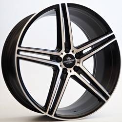 Felga aluminiowa 21" Forzza Bosan 21x9 ET25 5x112 Black Matt Face Machined