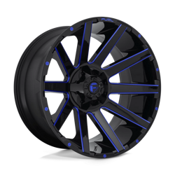 Felga aluminiowa 24" Fuel Contra 24x14 ET-75 8x180 Gloss Black Blue Tinted Clear