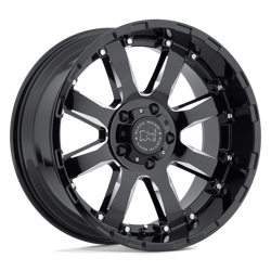 Felgi aluminiowe 22" Black Rhino Sierra 22x10 ET-12 6x139,7 Gloss Black W/ Milled Spokes
