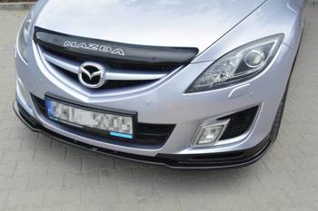 Przedni splitter Maxton Mazda 6 MK2 Sport / Hatchback (GH) Przedlift (czarny połysk)