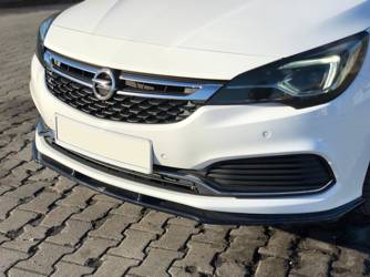 Przedni splitter Maxton V1 Opel Astra K OPC-Line (czarny połysk)