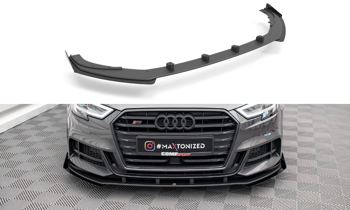 Splitter Przedni Street Pro V.1  + Flaps Maxton Audi S3 / A3 S-Line Sportback 8V Facelift