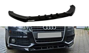 Splitter przedni Maxton V1 Audi A4 B8 (czarny połysk)