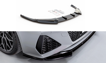 Splitter przedni Maxton V1 Audi RS6 C8 (czarny połysk)