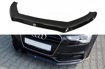 Splitter przedni Maxton V1 Audi S5 / A5 S-Line 8T FL (czarny połysk)