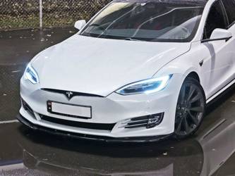 Splitter przedni Maxton V1 Tesla Model S Polift (czarny połysk)