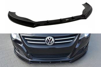 Splitter przedni Maxton V1 Volkswagen Passat CC Przedlift / Standardowy zderzak (czarny połysk)