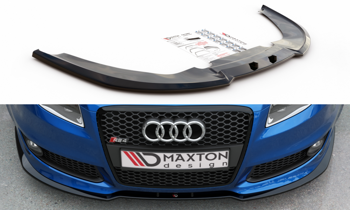 Splitter przedni Maxton V2 Audi RS4 B7 (czarny połysk)