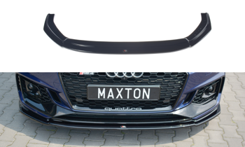 Splitter przedni Maxton V2 Audi RS4 B9 (czarny połysk)