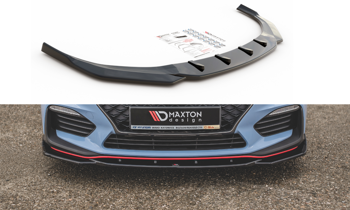 Splitter przedni Maxton V4 Hyundai I30 N Mk3 Hatchback/ Fastback (czarny połysk)