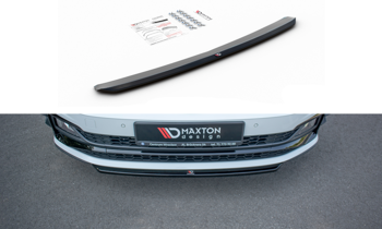 Splitter przedni Maxton V4 VW Polo GTI MK6 (czarny połysk)