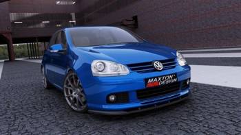 Splitter przedni Maxton Volkswagen Golf MK5 (do przedniej dokładki Votex) (czarny połysk)