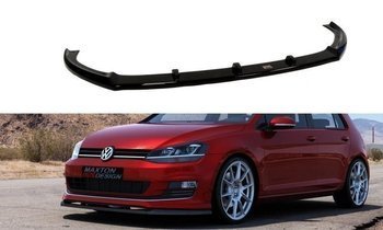 Splitter przedni Maxton Volkswagen Golf MK7 (dla pakietu Sport) (czarny połysk)