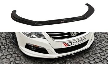 Splitter przedni Maxton Volkswagen Passat CC R36 R-Line Przedlift (czarny połysk)