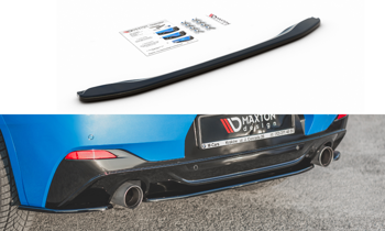 Splitter tylny srodkowy Maxton BMW X2 F39 M-Pack (czarny połysk)