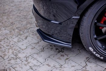 Splittery tylne boczne Maxton Honda Civic EP3 (MK7) Type-R/S Polift (czarny połysk)